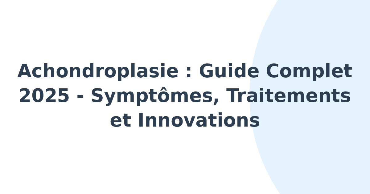 Achondroplasie