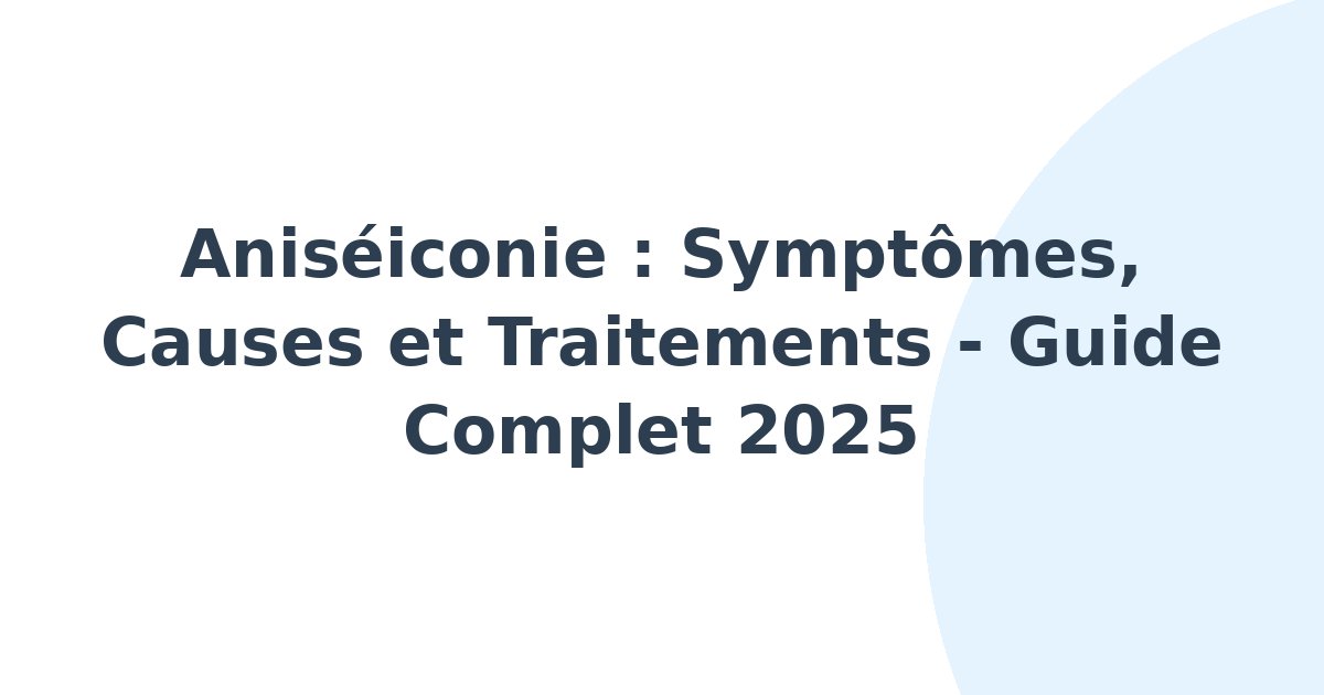 Aniséiconie