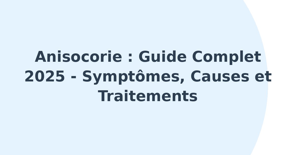 Anisocorie