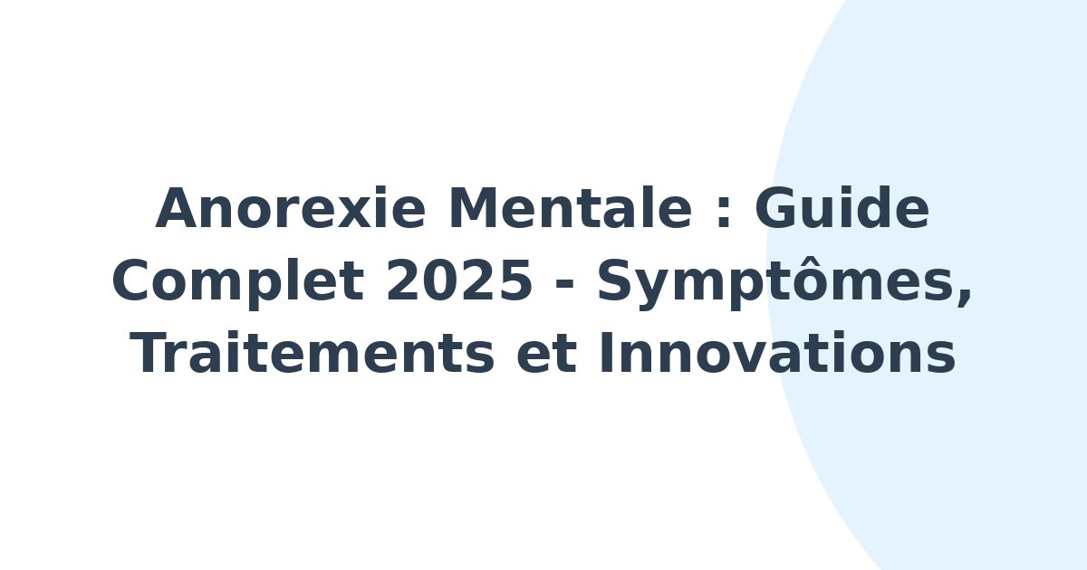 Anorexie mentale