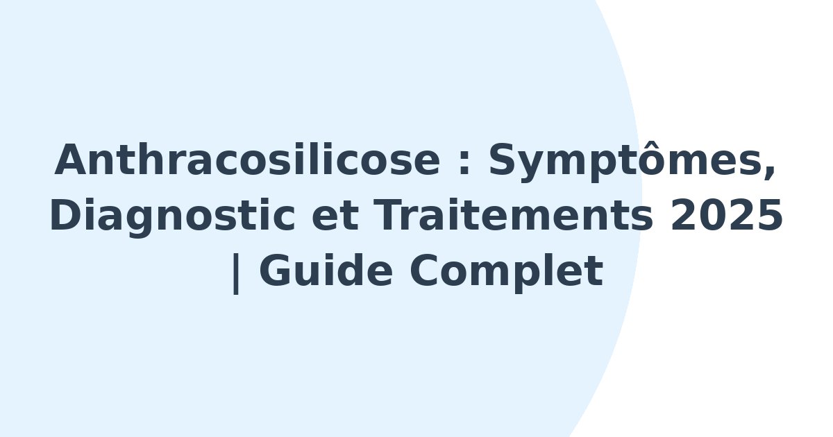 Anthracosilicose