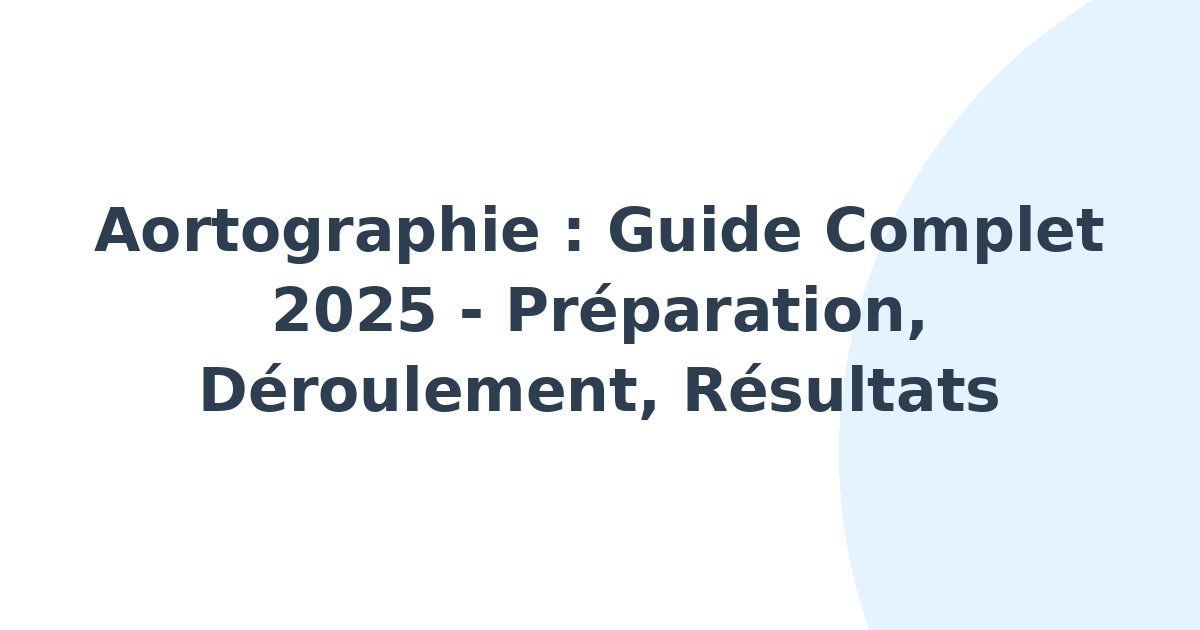 Aortographie