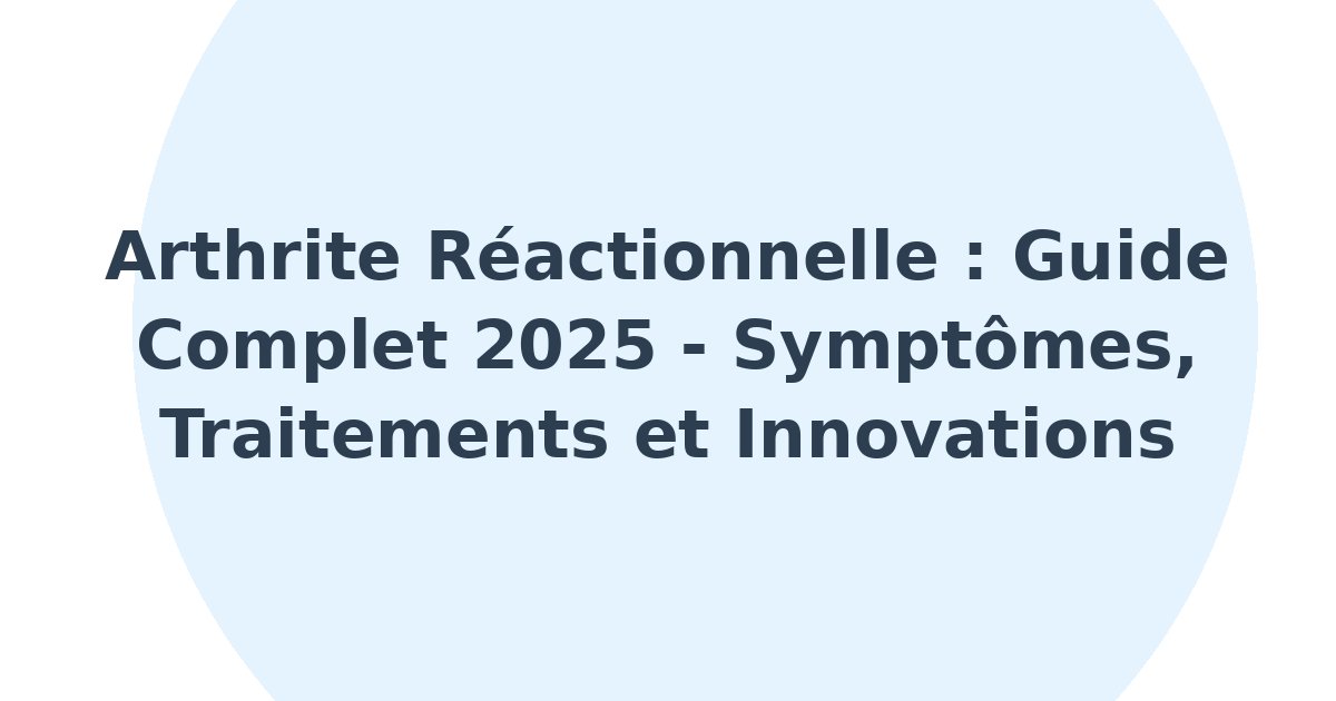 Arthrite réactionnelle