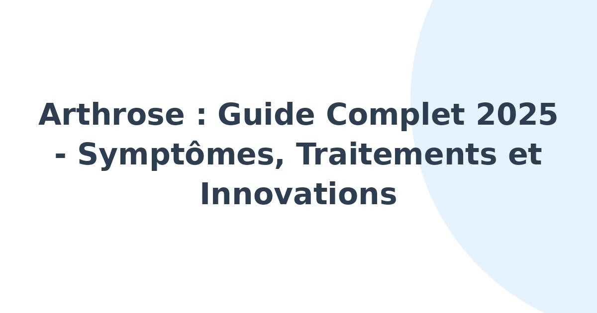 Arthrose