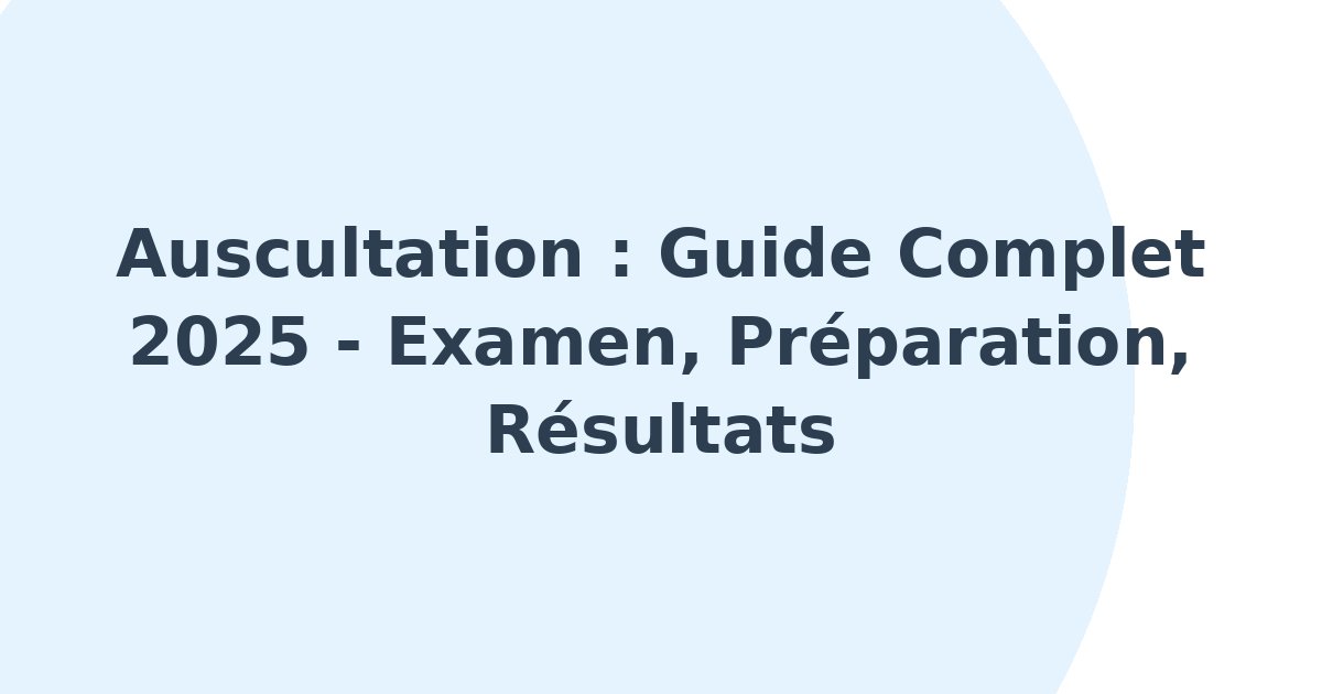 Auscultation
