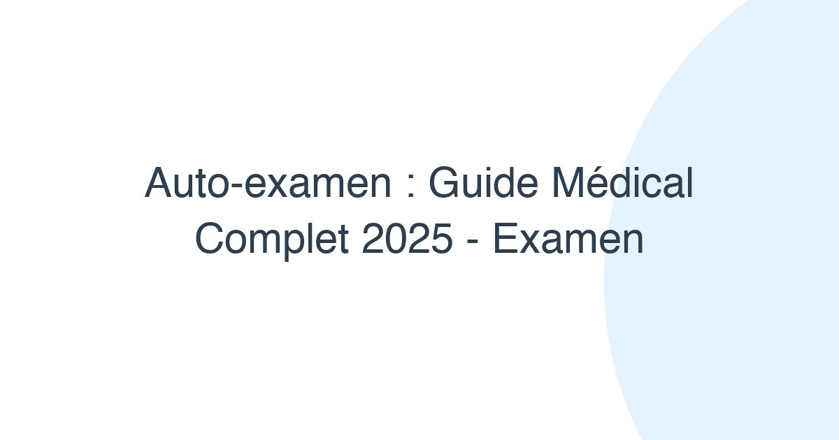 Auto-examen