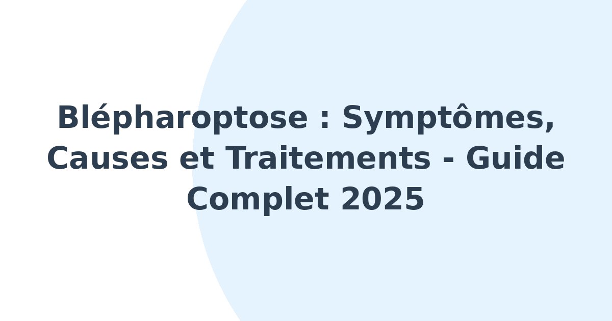 Blépharoptose