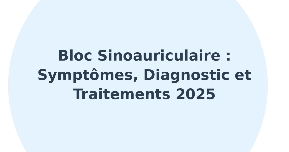 Bloc sinoauriculaire
