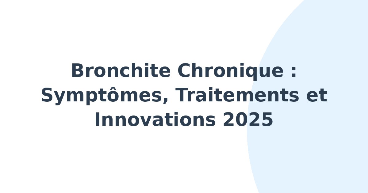 Bronchite chronique