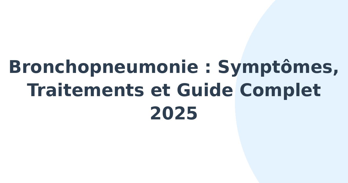 Bronchopneumonie
