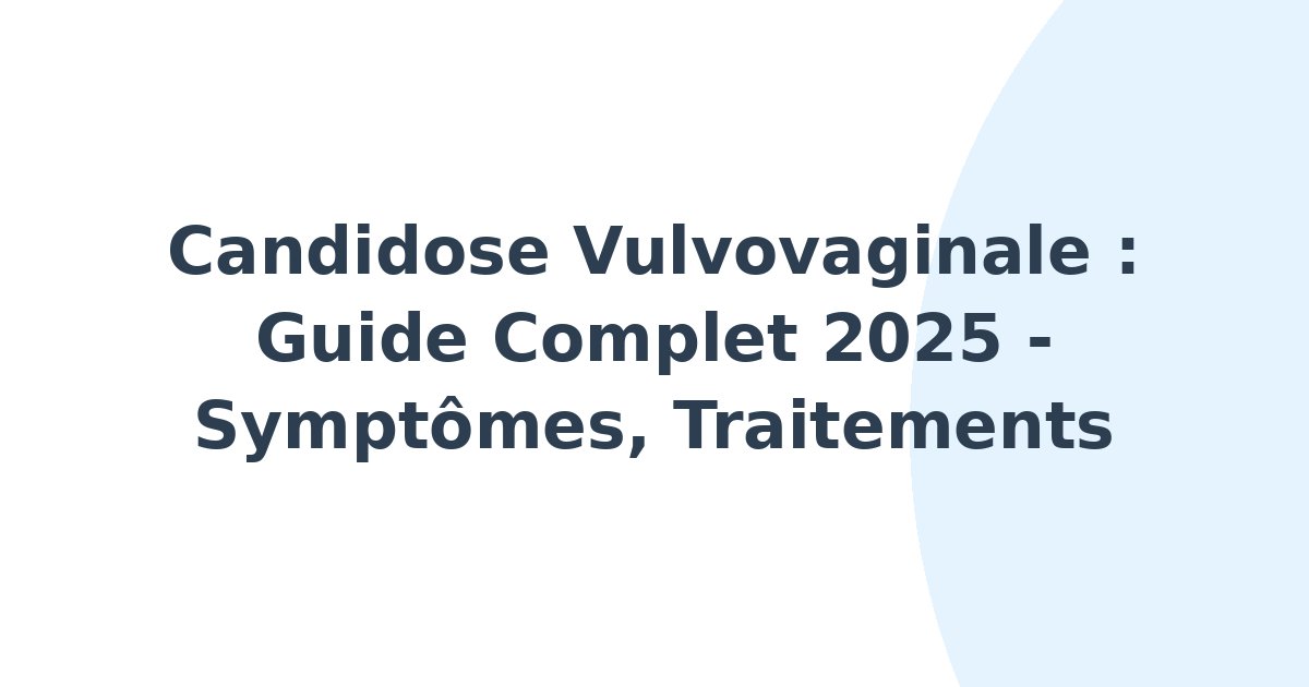 Candidose vulvovaginale