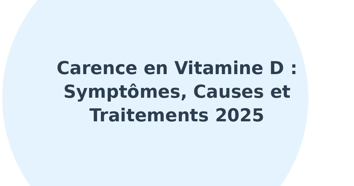 Carence en vitamine D