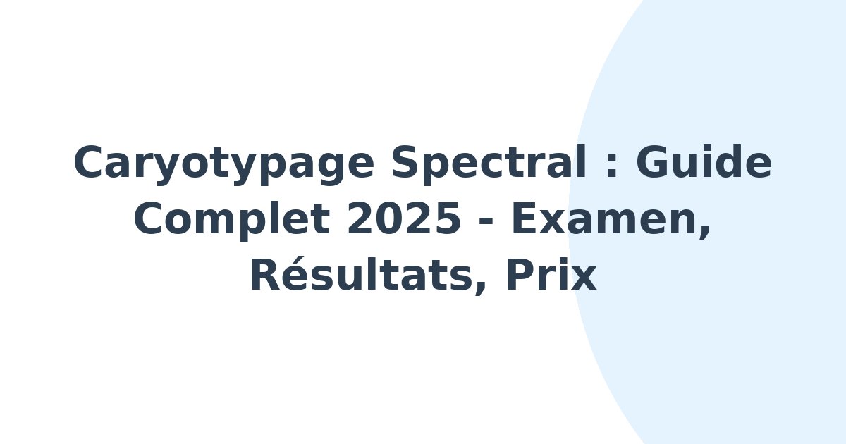 Caryotypage spectral