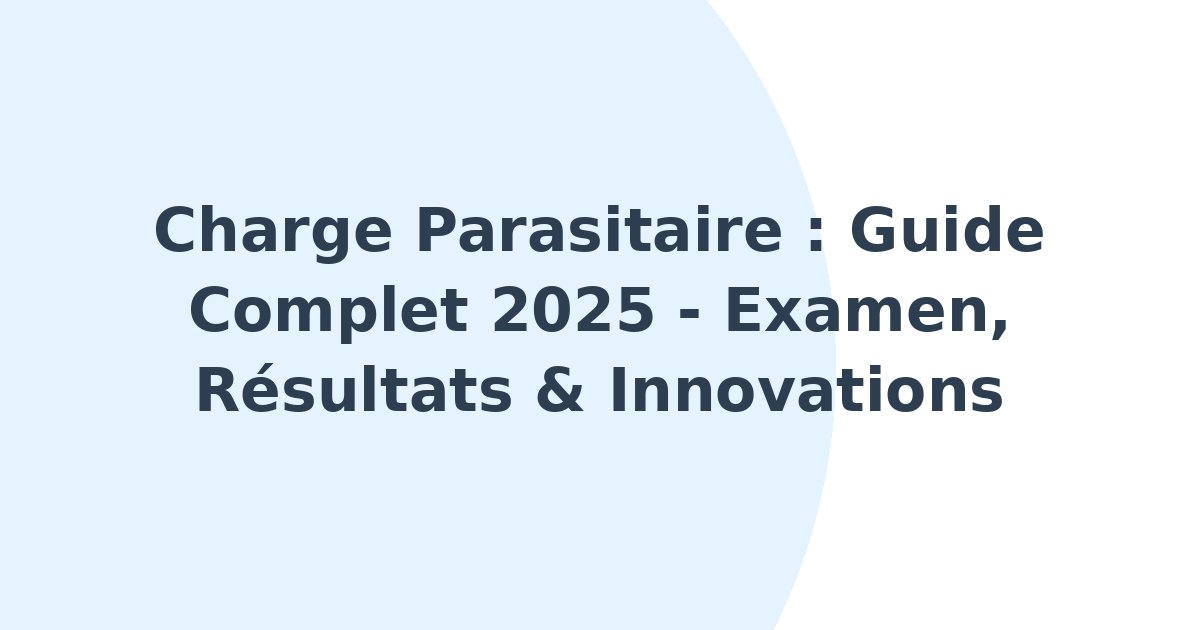 Charge parasitaire