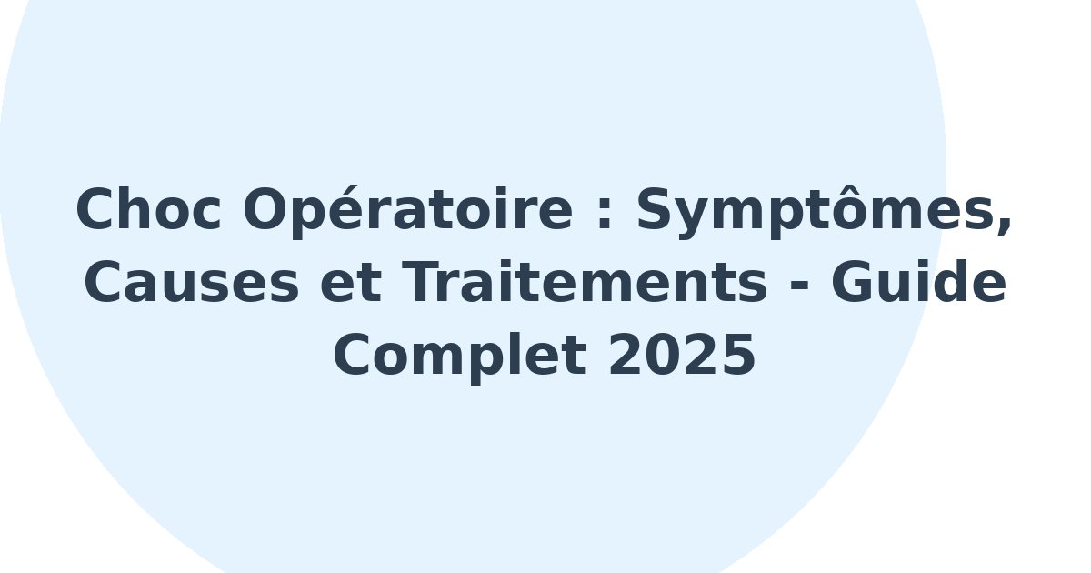 Choc opératoire