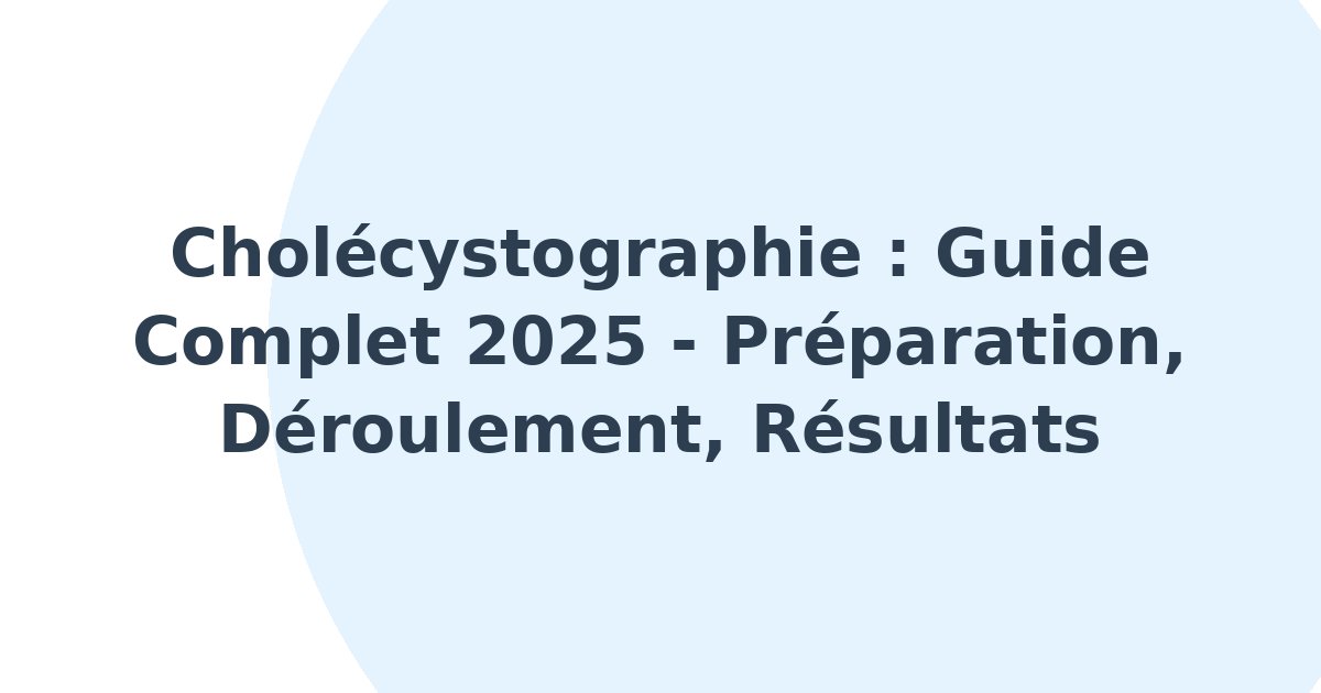 Cholécystographie