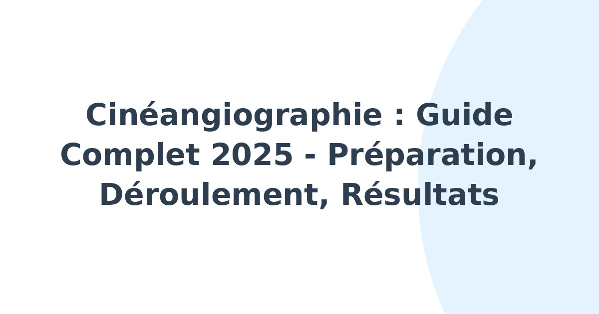 Cinéangiographie