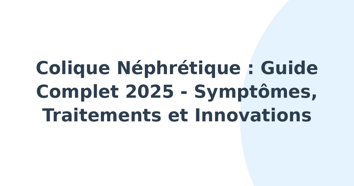 Colique néphrétique