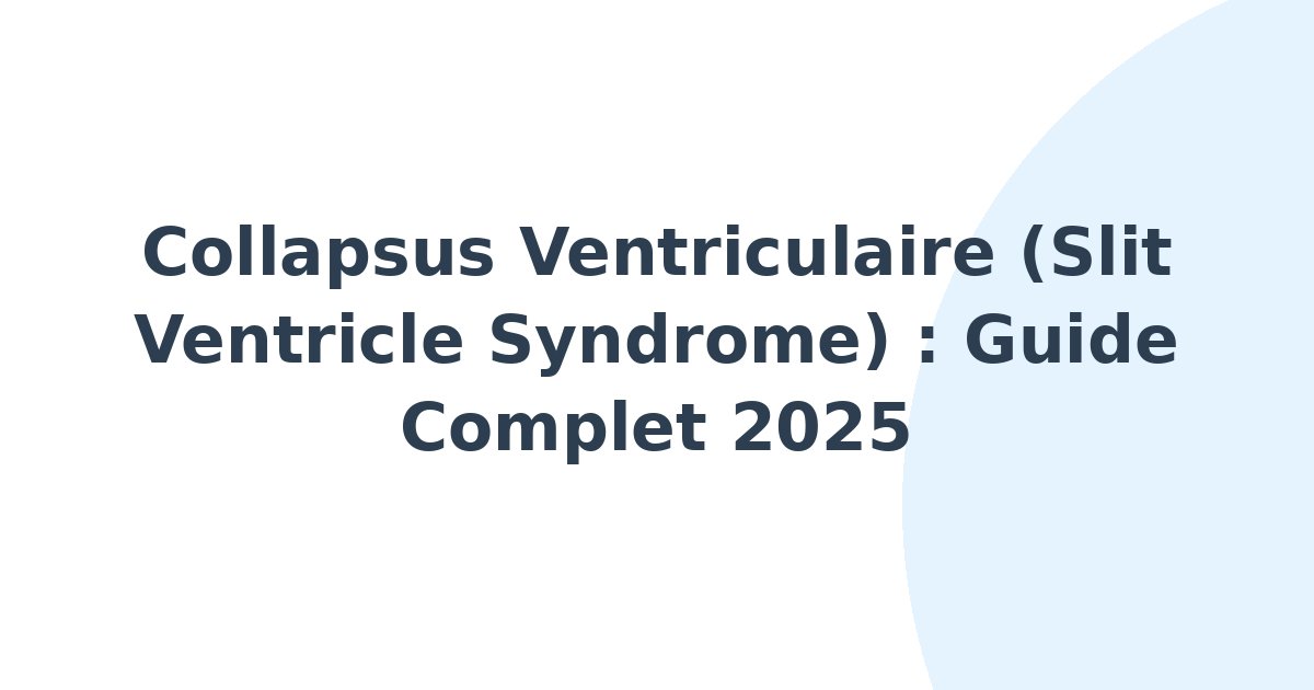 Collapsus ventriculaire