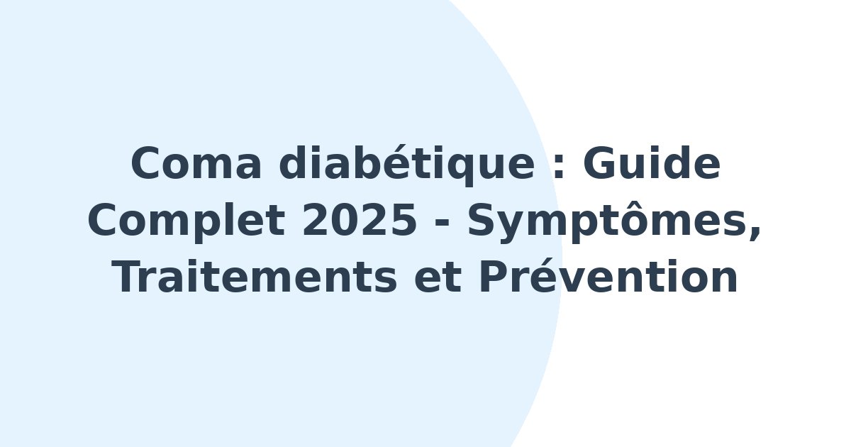 Coma diabétique
