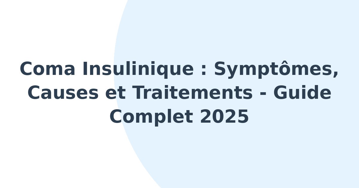 Coma insulinique