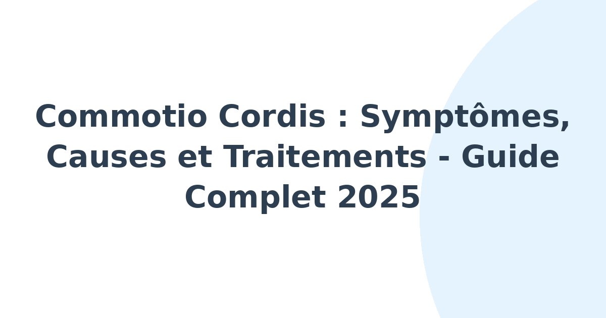 Commotio cordis