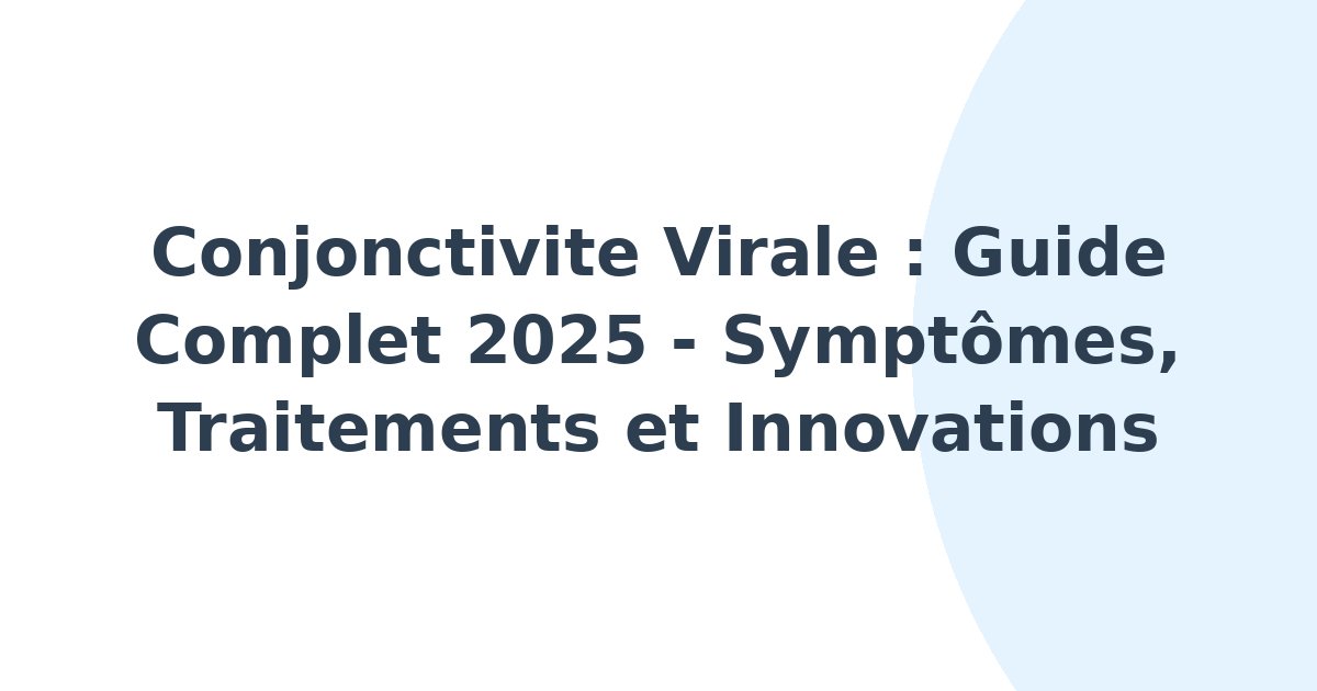 Conjonctivite virale
