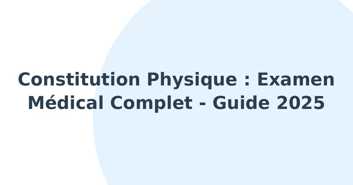 Constitution physique