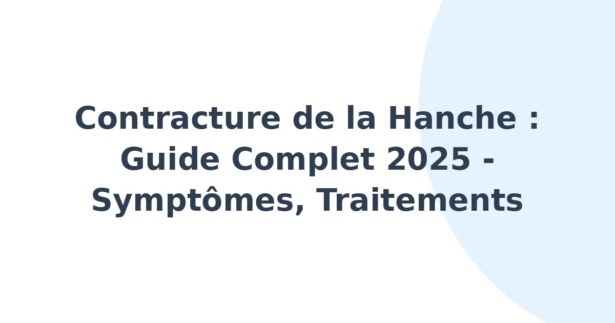 Contracture de la hanche
