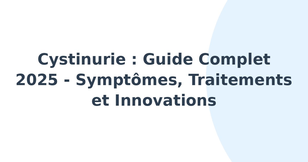 Cystinurie