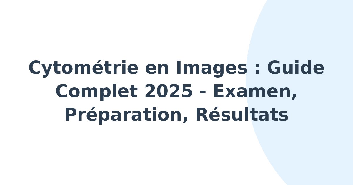 Cytométrie en images