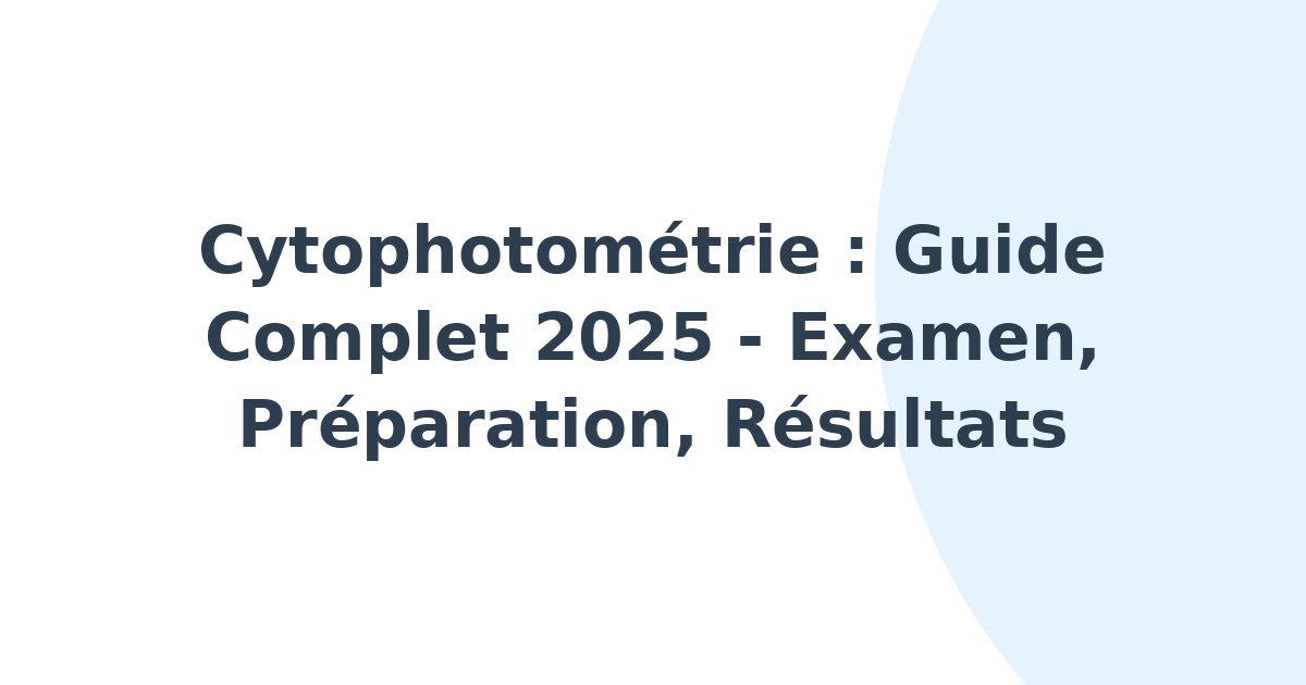 Cytophotométrie