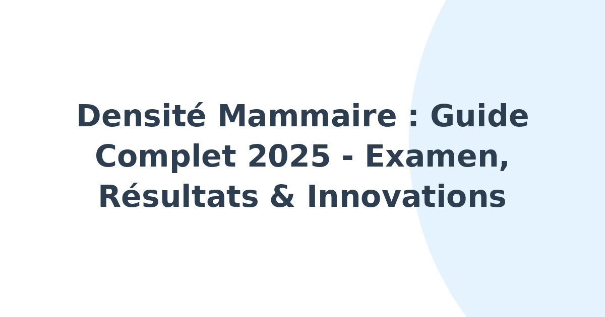 Densité mammaire