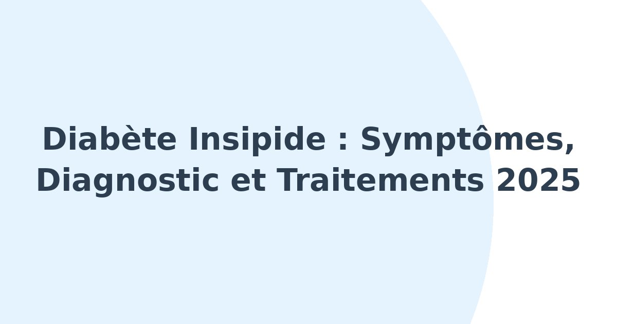 Diabète insipide