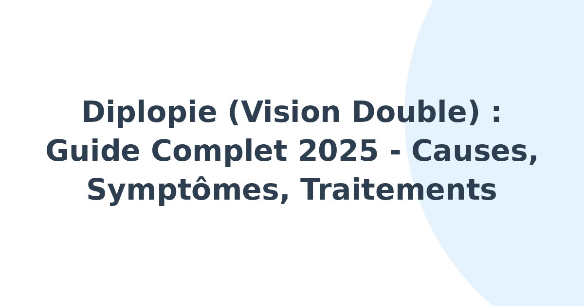 Diplopie