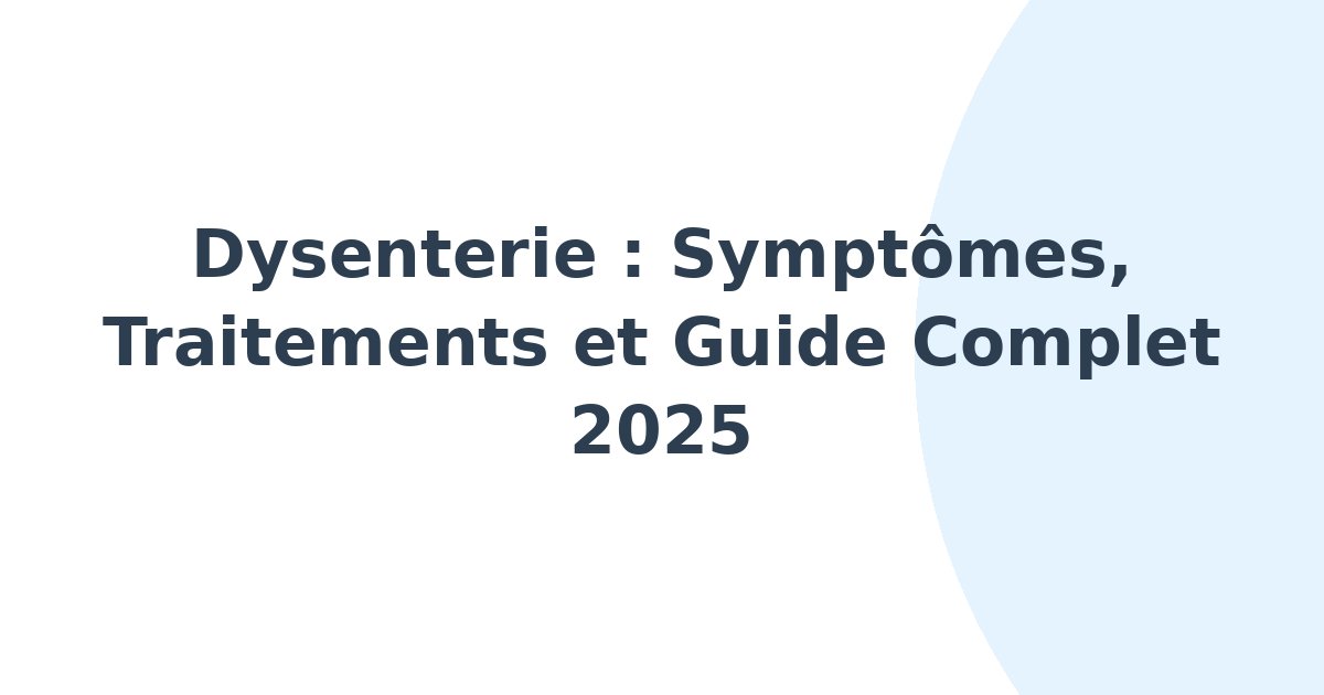 Dysenterie