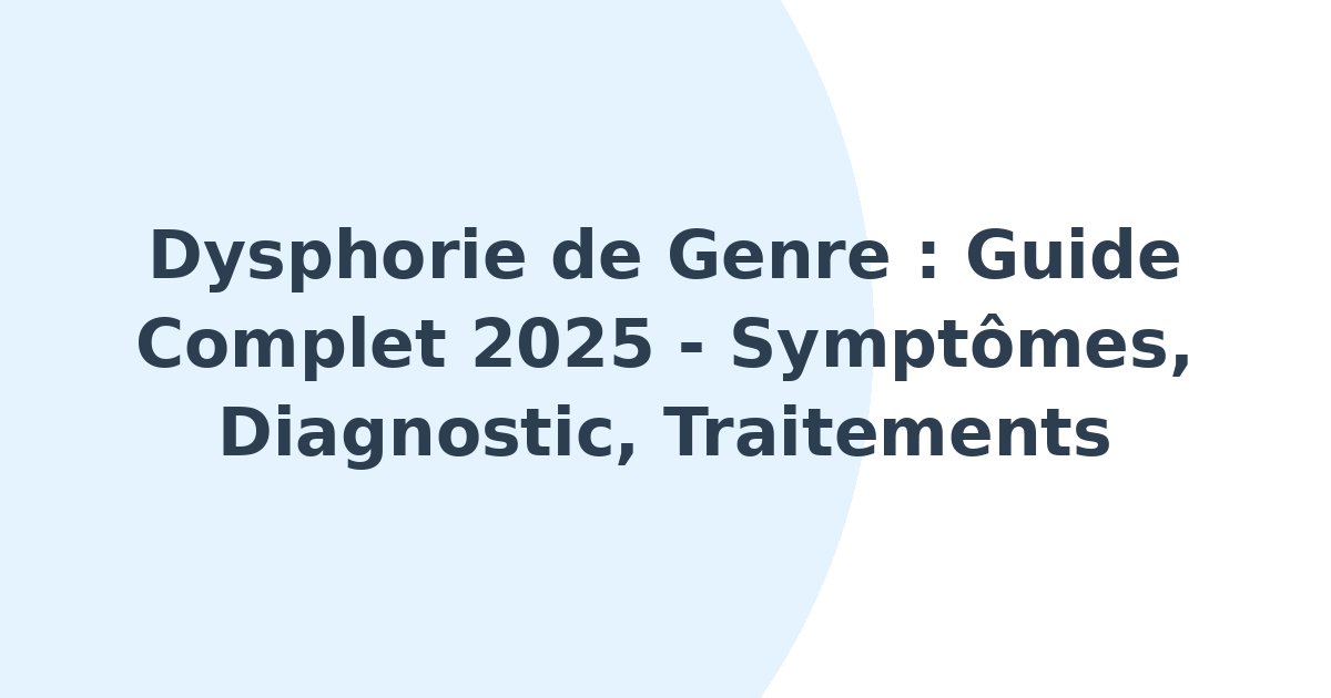 Dysphorie de genre
