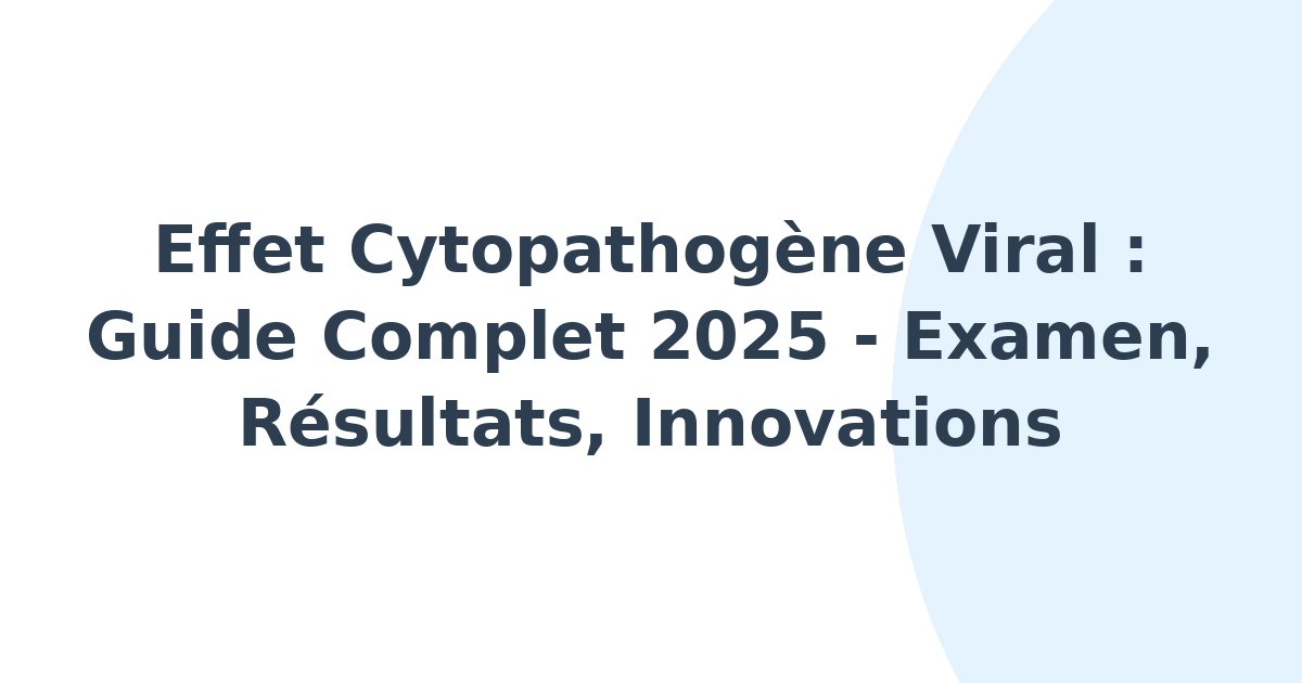 Effet cytopathogène viral