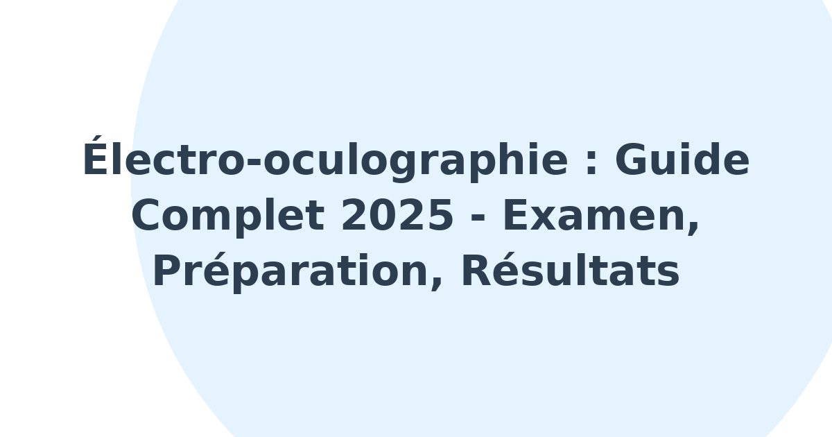 Électro-oculographie