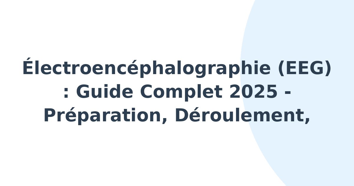 Électroencéphalographie