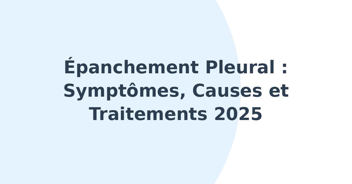 Épanchement pleural