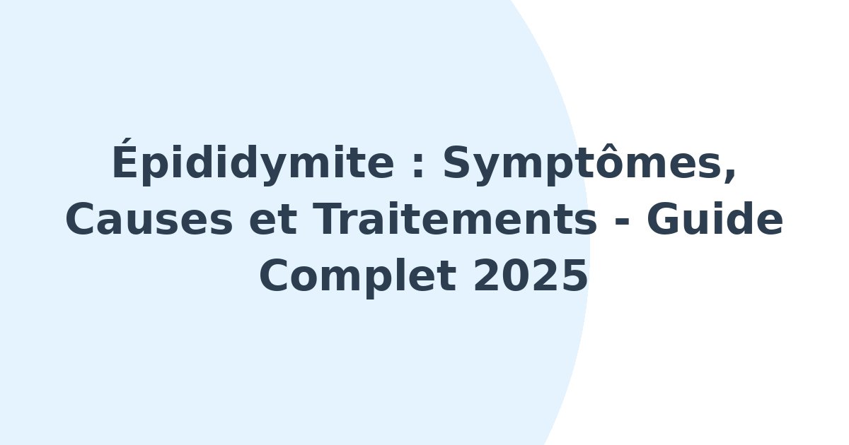 Épididymite