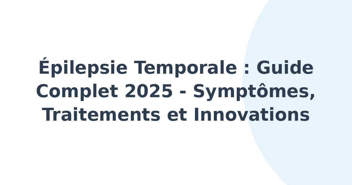 Épilepsie temporale