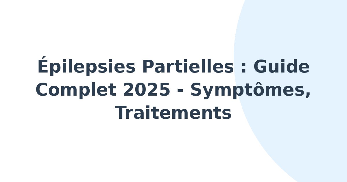Épilepsies partielles