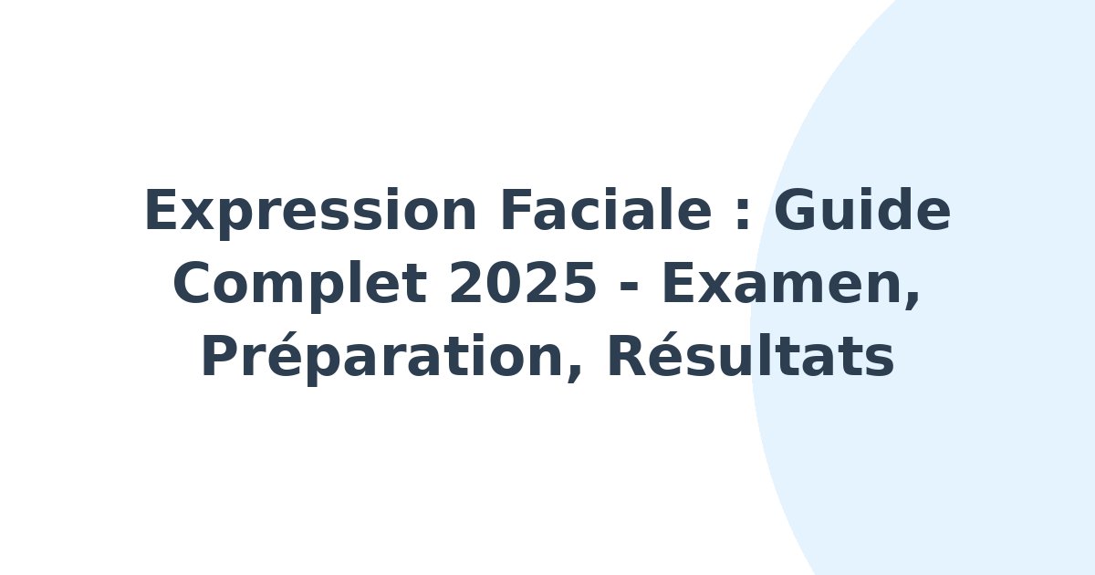 Expression faciale