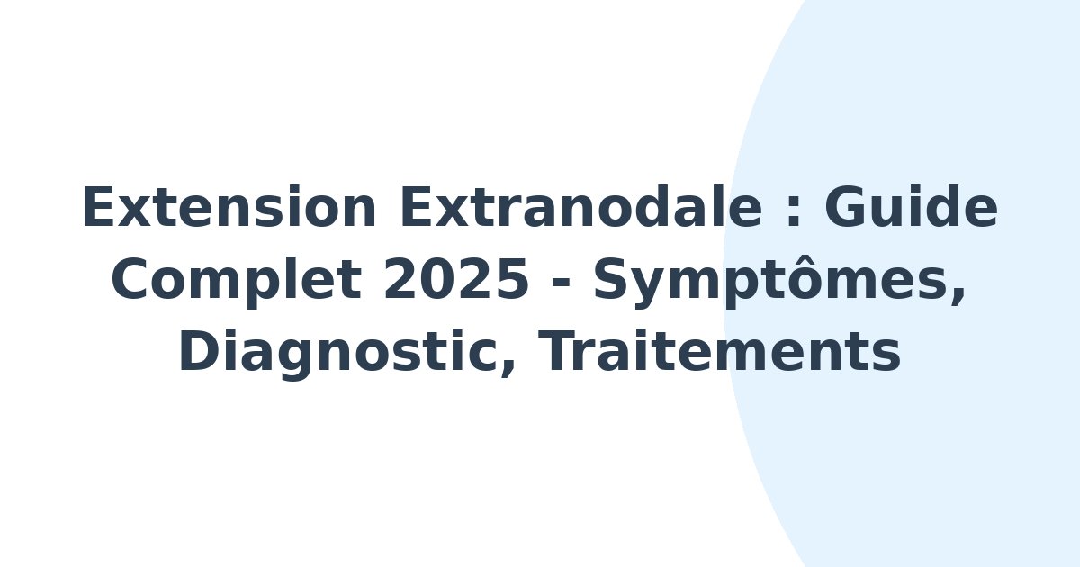 Extension extranodale