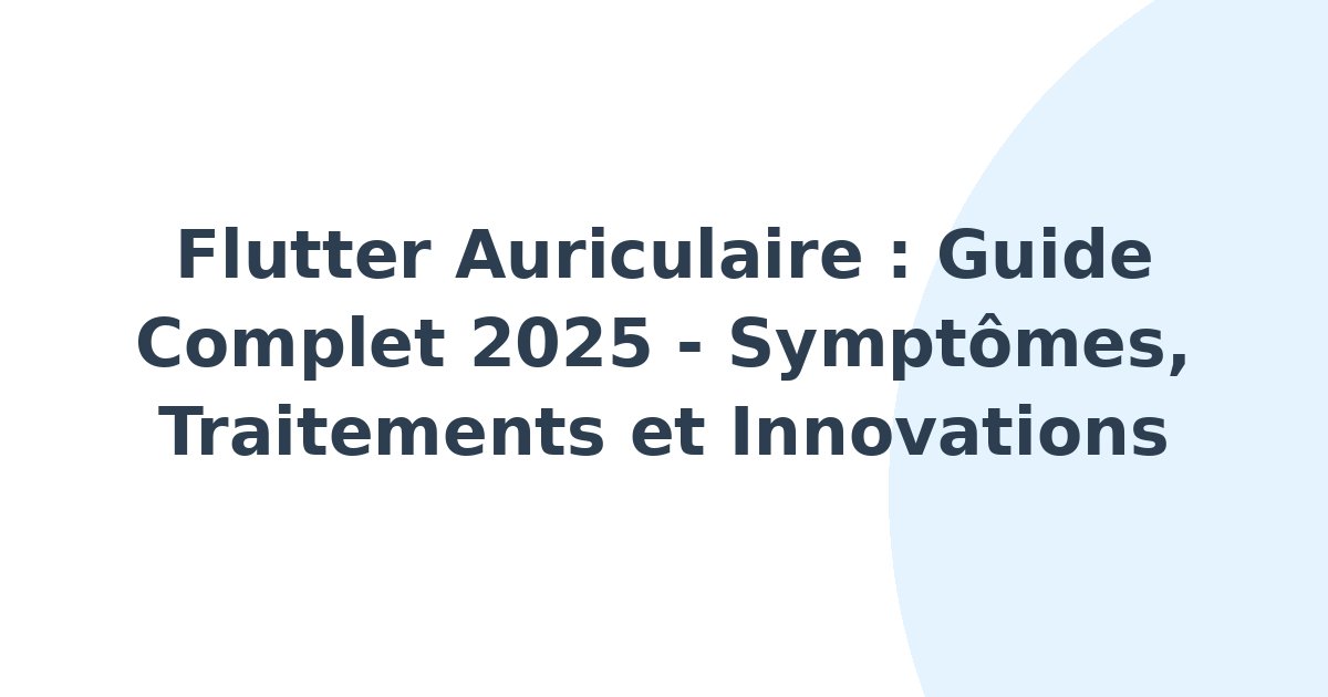 Flutter auriculaire