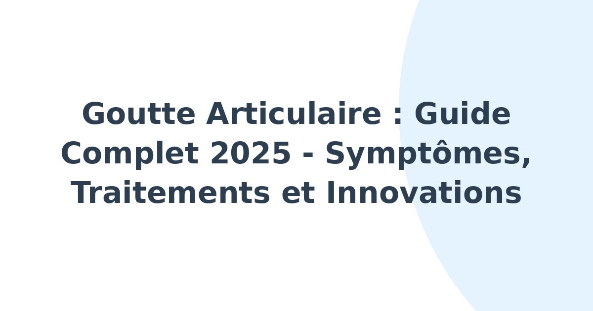 Goutte articulaire