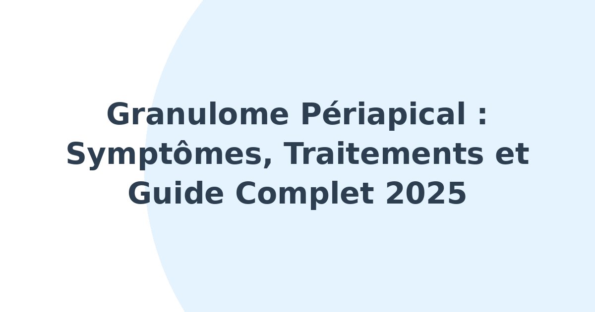 Granulome périapical