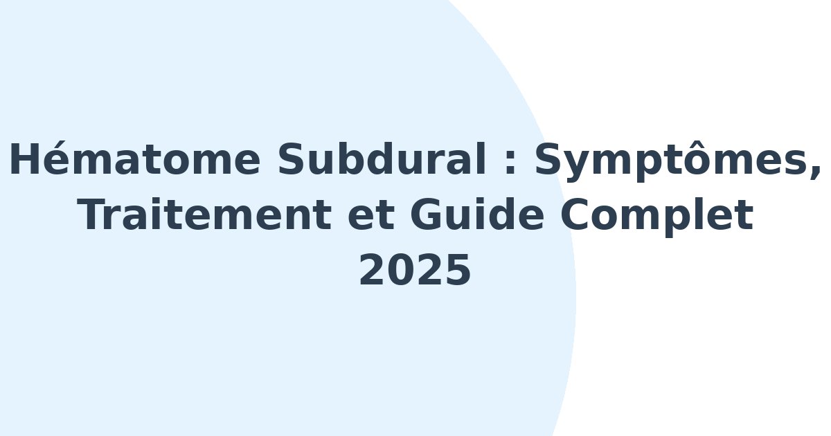 Hématome subdural
